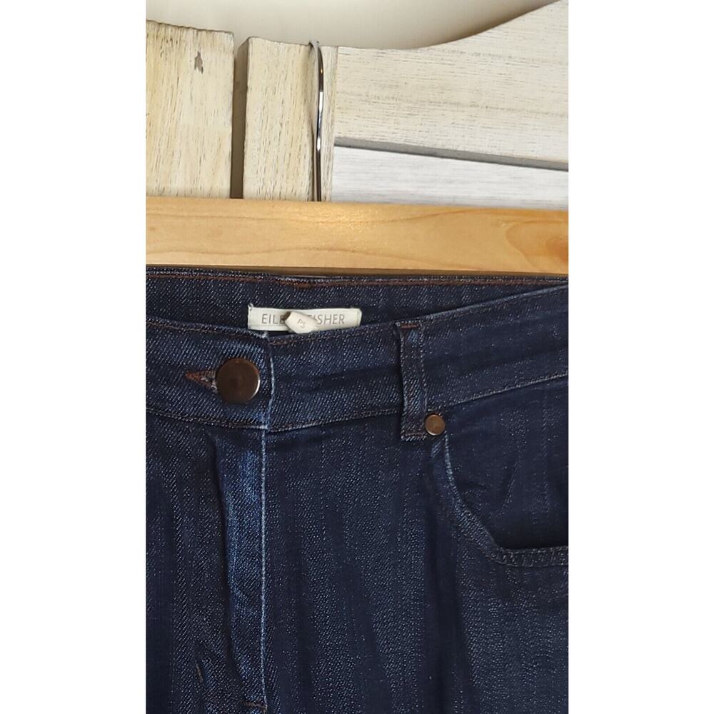 Eileen Fisher Dark Wash Mid Rise Petite Size Small 29 Waist 29x30 Womens Jeans - Picture 4 of 5